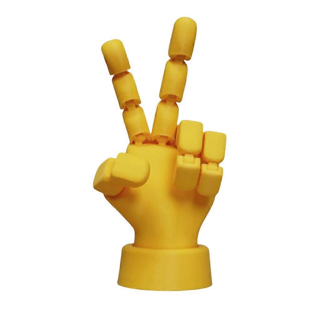 Moveable Fingers Manikin Hand Figure Hand Model Ornament for Sketching Drawing Home Office Desk Posable Joints Hand Multicolor