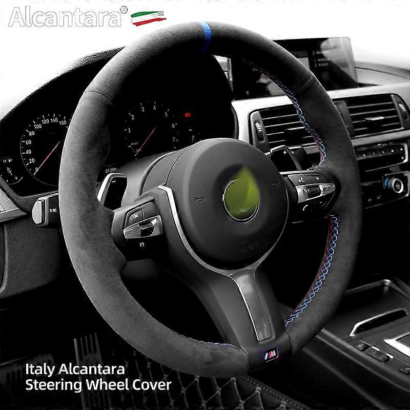 Håndsydd Alcantara rattdeksel til BMW F30 F31 F34 F10 F11 F07 F12 F13 X3 X4 X5 X6 F16 F20 F21 M135I 140I X1