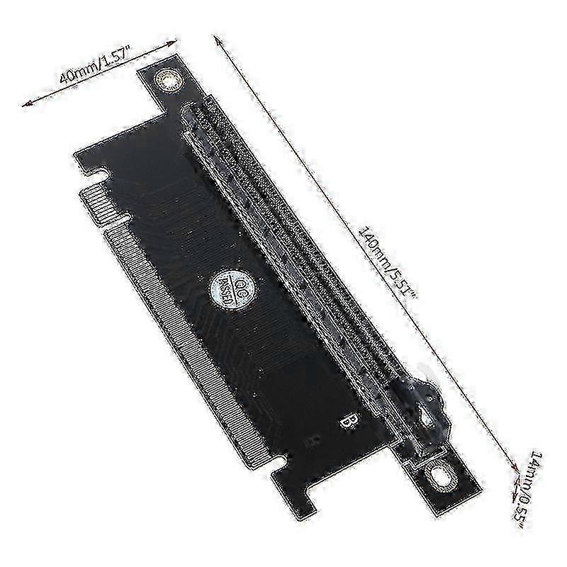 Pci Express 16x Riser Pcie Graphics Card Pci-e Steering Card 90 Degrees Right Angle Riser Adapter For 1u 2u Host 4/6cm Width