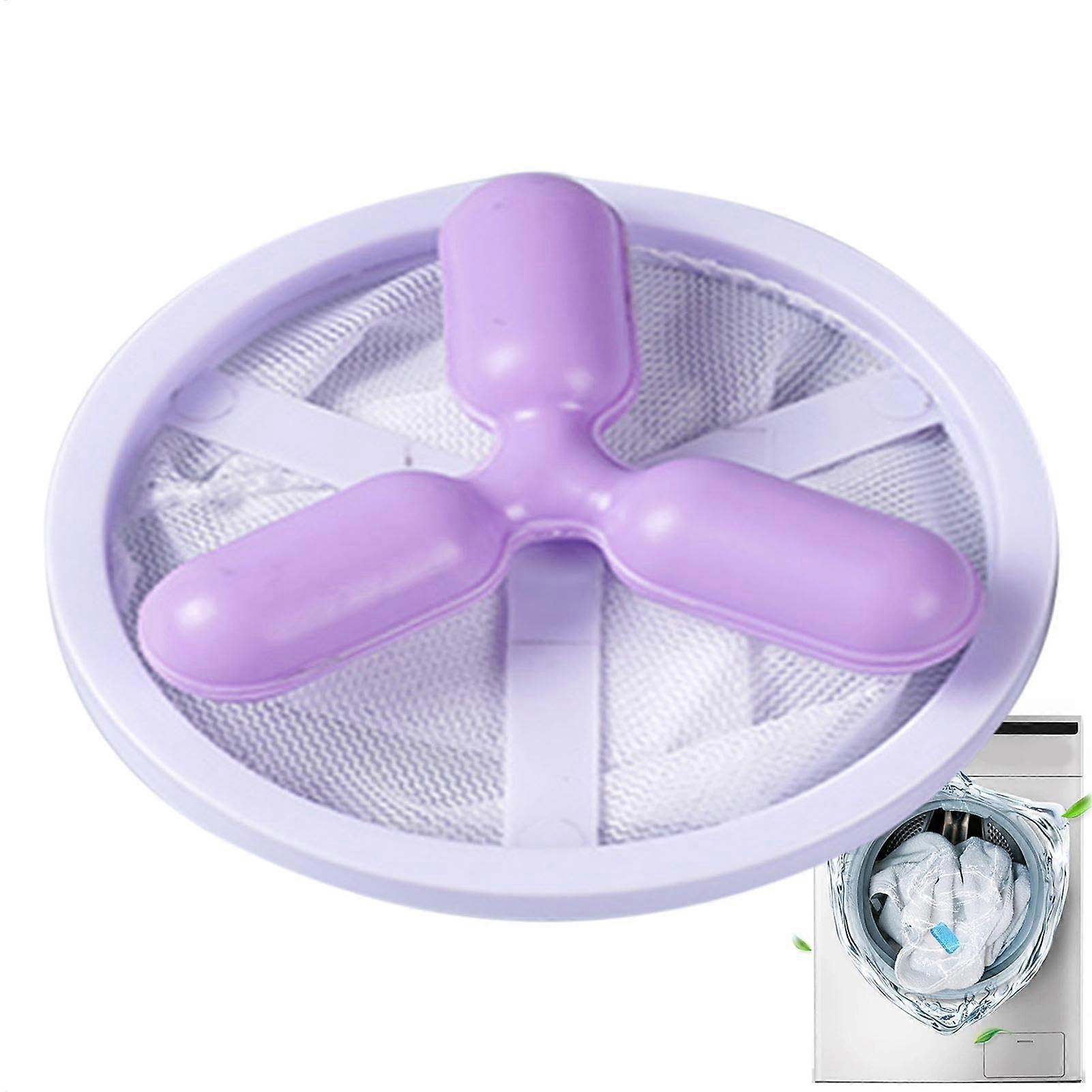Lint Traps Washing Machine Hose Portable Reusable Hair Filter Bag  Efficiency Lint Catcher 6.77 X 3.7 Inches Purple
