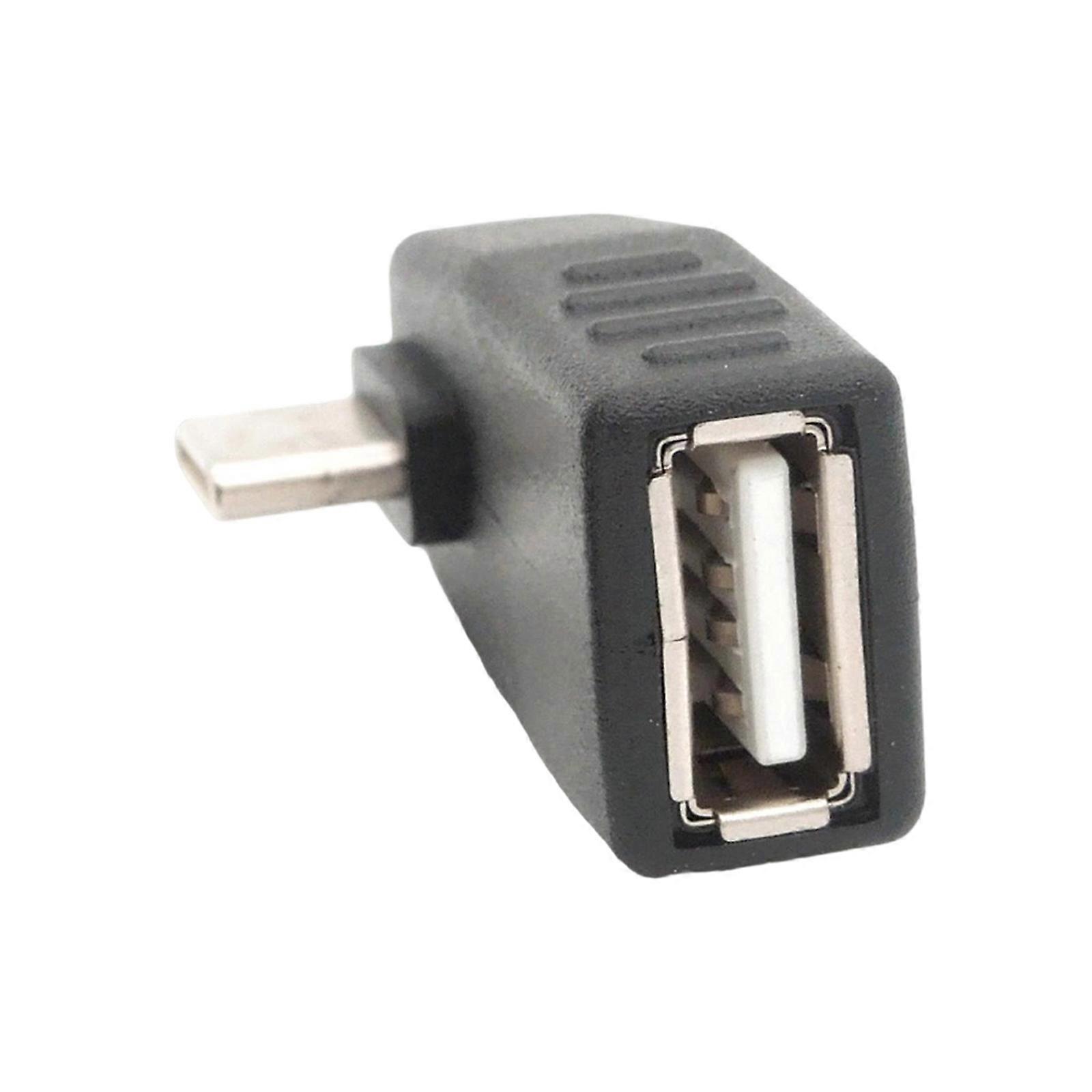 Right Angle USB C Adapters OTG Function Universal USB C to USB A OTG Connector Space Saving Adapters for Data Transfer Multicolor