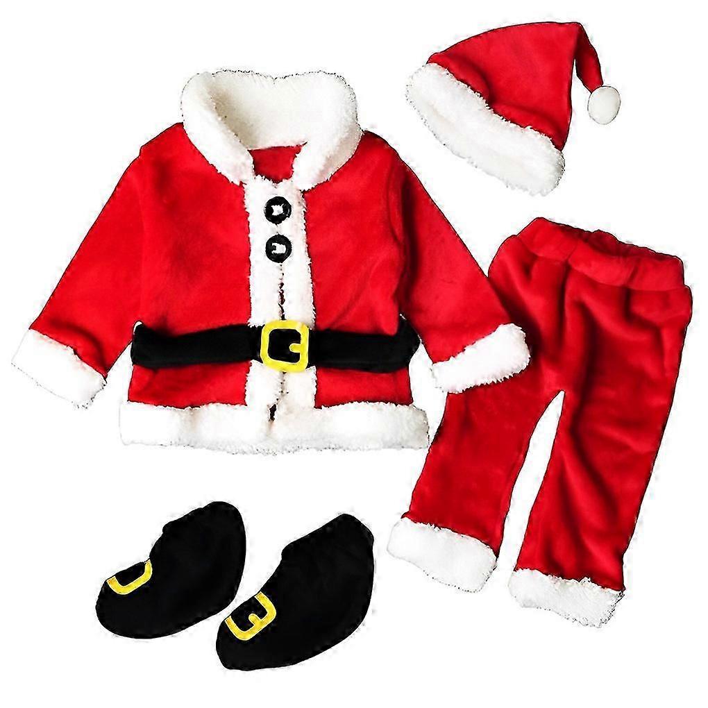 Julklänning för småbarn, jultomten, festivalset