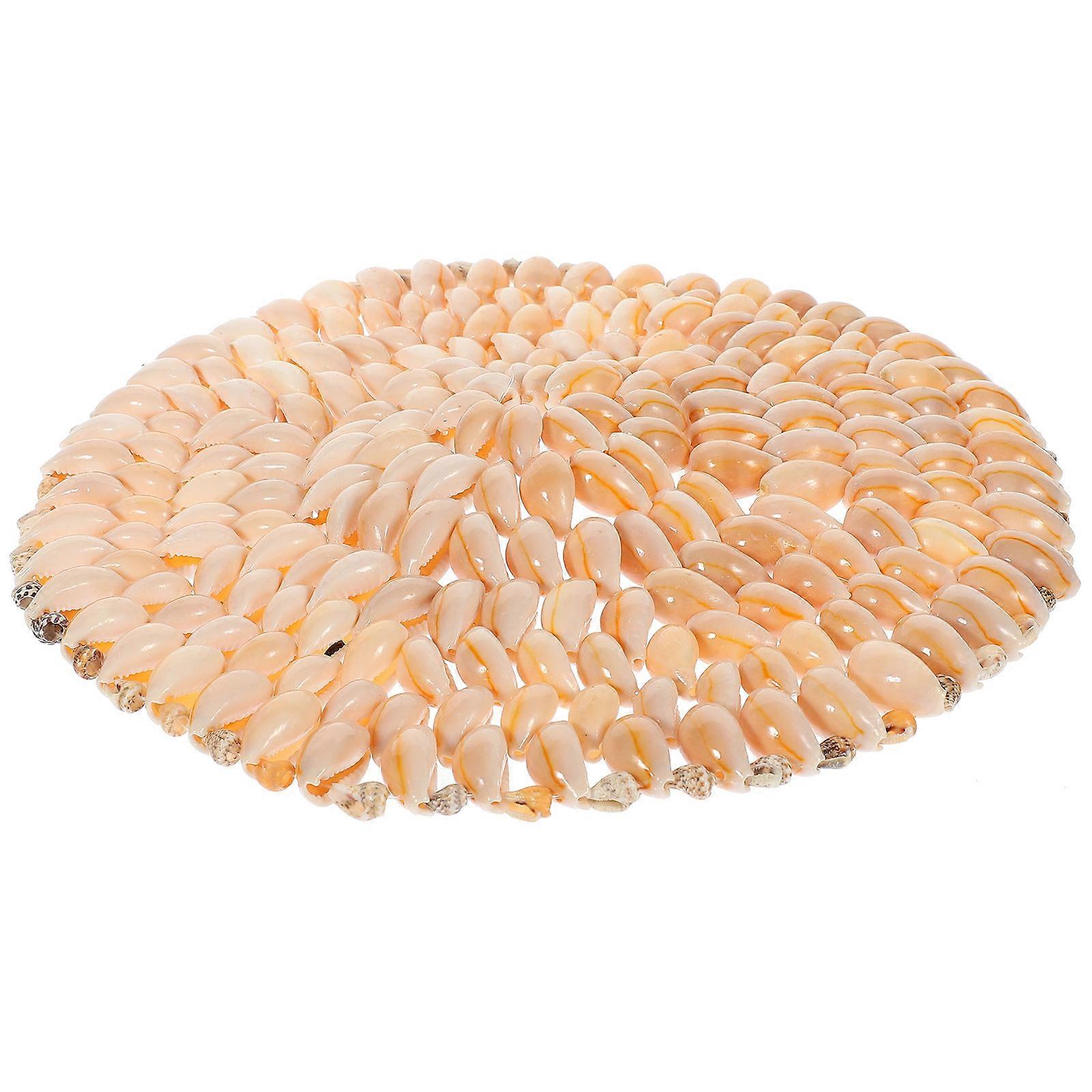 Water Coffee Cup Coaster Home Rustic Shells Coaster Drinks Cup Mat for Coffee Tea