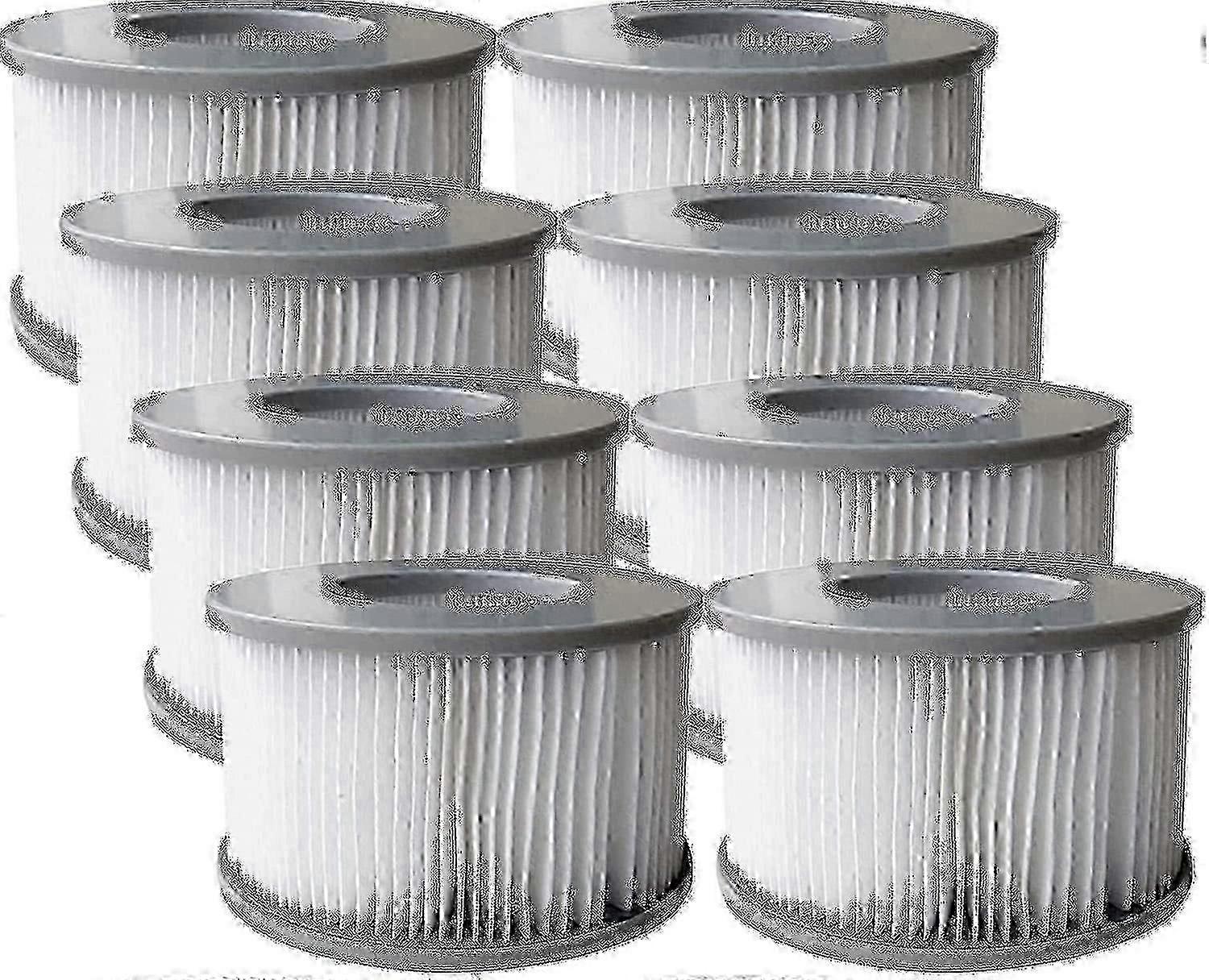 Hgbd-pack Of 8 Replacement Filter Cartridges For Mspa Inflatable Pool, Ruikalucky Jacuzzi f54