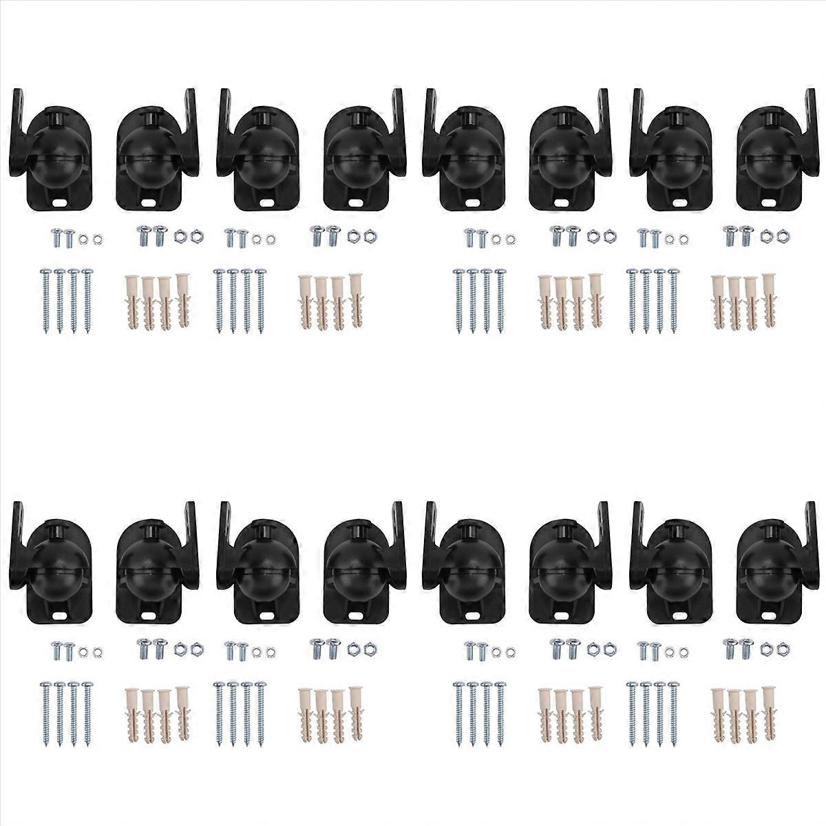 16PCS Universal Speaker Wall Mount Bracket Ceiling Stand Clamp with Adjustable Swivel and Tilt Angle