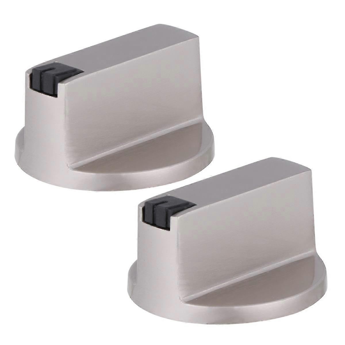 2 PCS Push Button Switch Surface Control Knobs Oven Knobs Burner Metal Stove Gas Stove Control Knob Gas Stove Switch