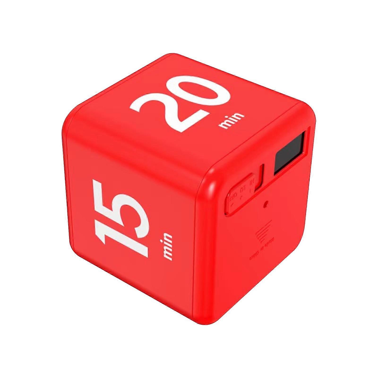 Cube Timer, Time, Kitchen Timer Kids Timer for ADHD Productivity Workout Flip Timer Classroom for StudyTime Countdown Management Settings