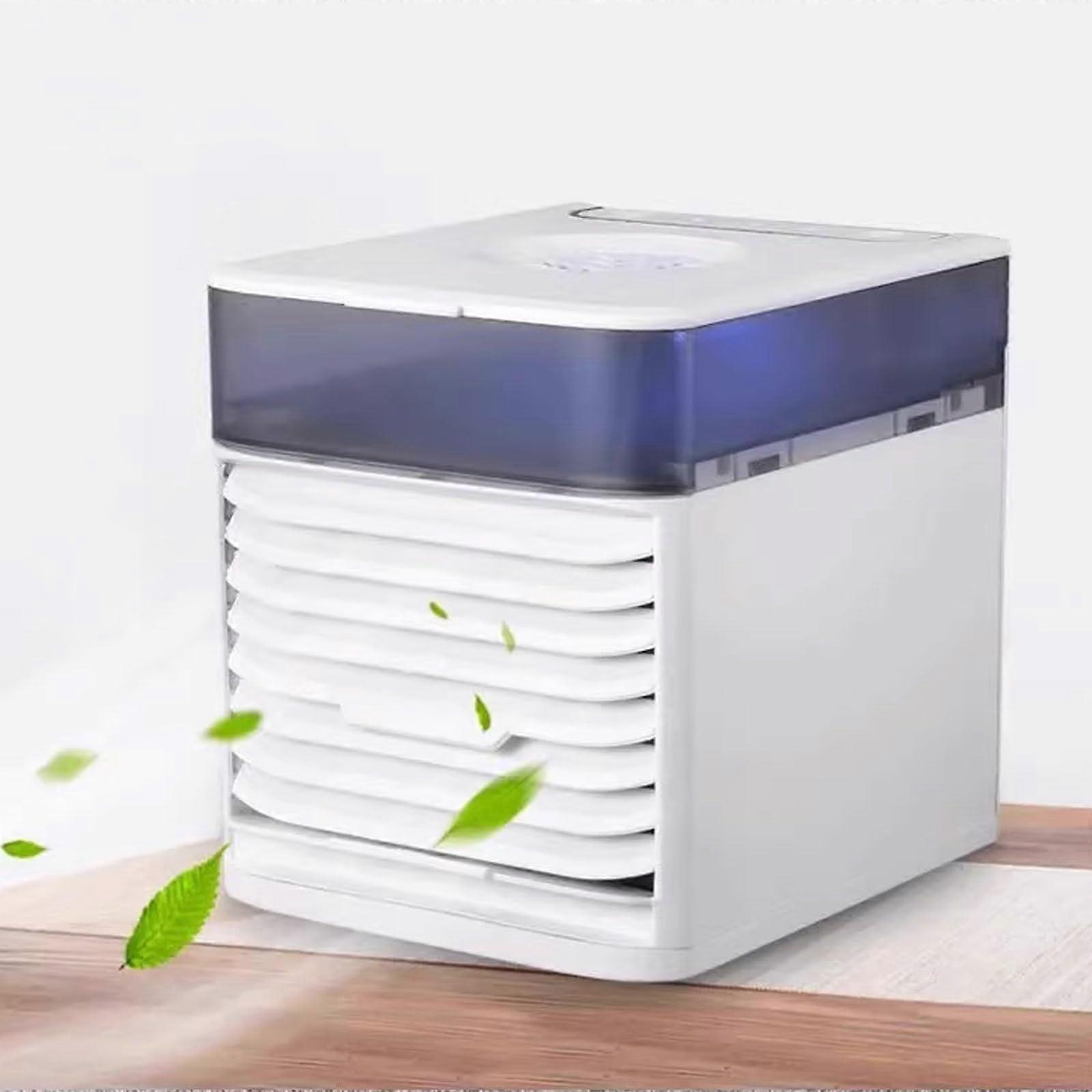 Portable Air Conditioner Fan with Touch Controls, Cool Mist, 3 Speeds, Ambient Light, 500ml Tank