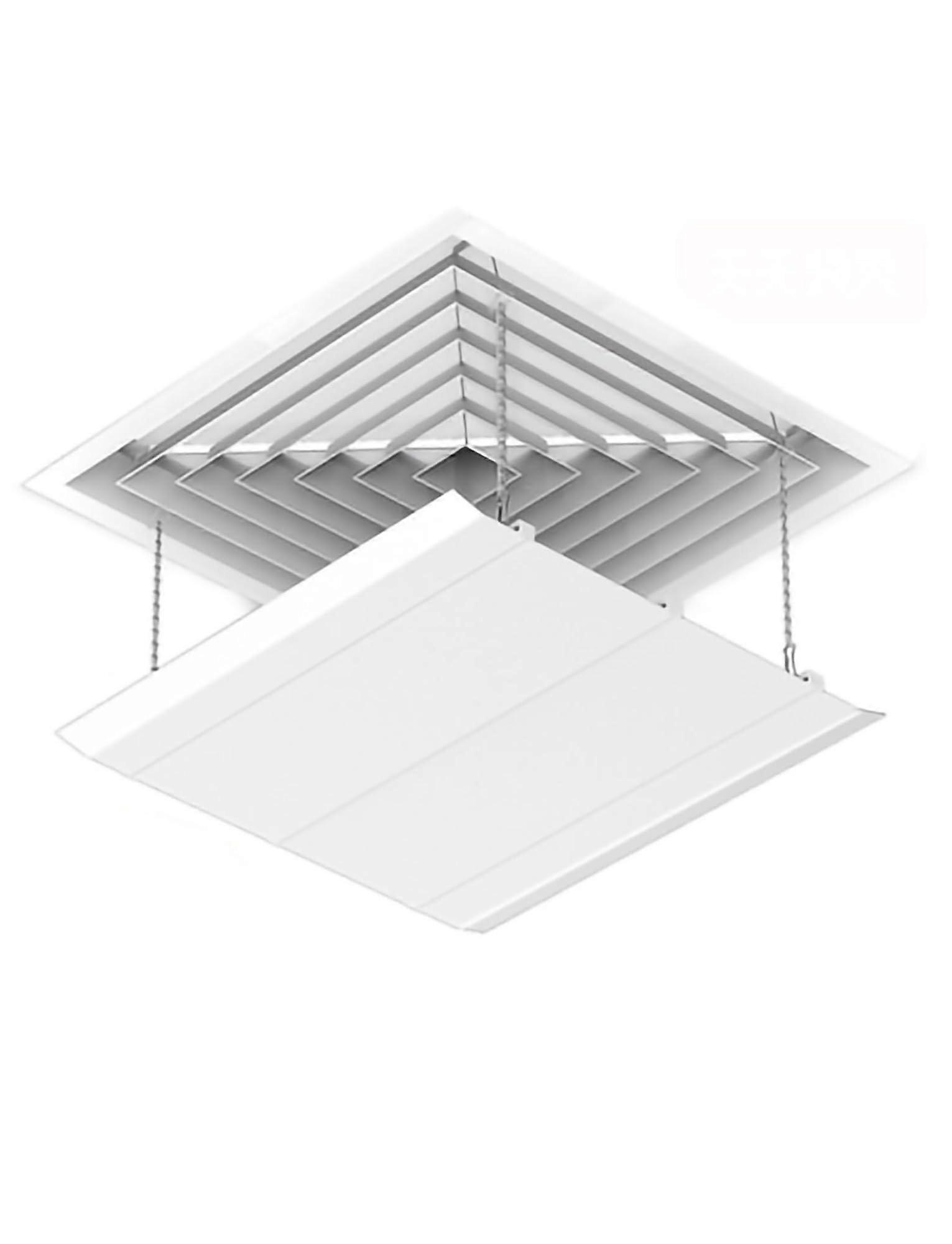 Adjustable Air Conditioner Vent Deflector with Hook, Ceiling Vent Cover for Home Office 45x45cm