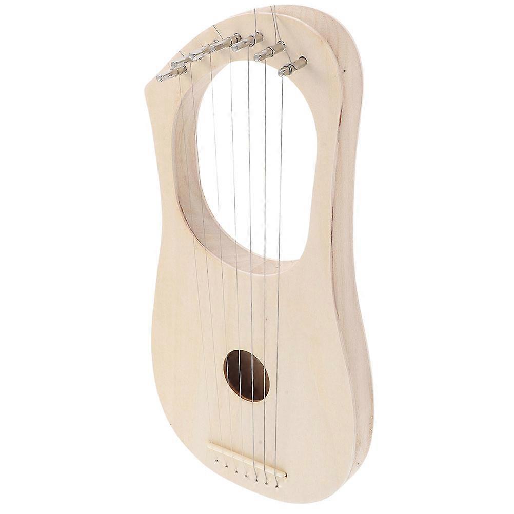 Low Bass Violin Wooden Lyre Harp for Beginners 1Set DIY Craft
