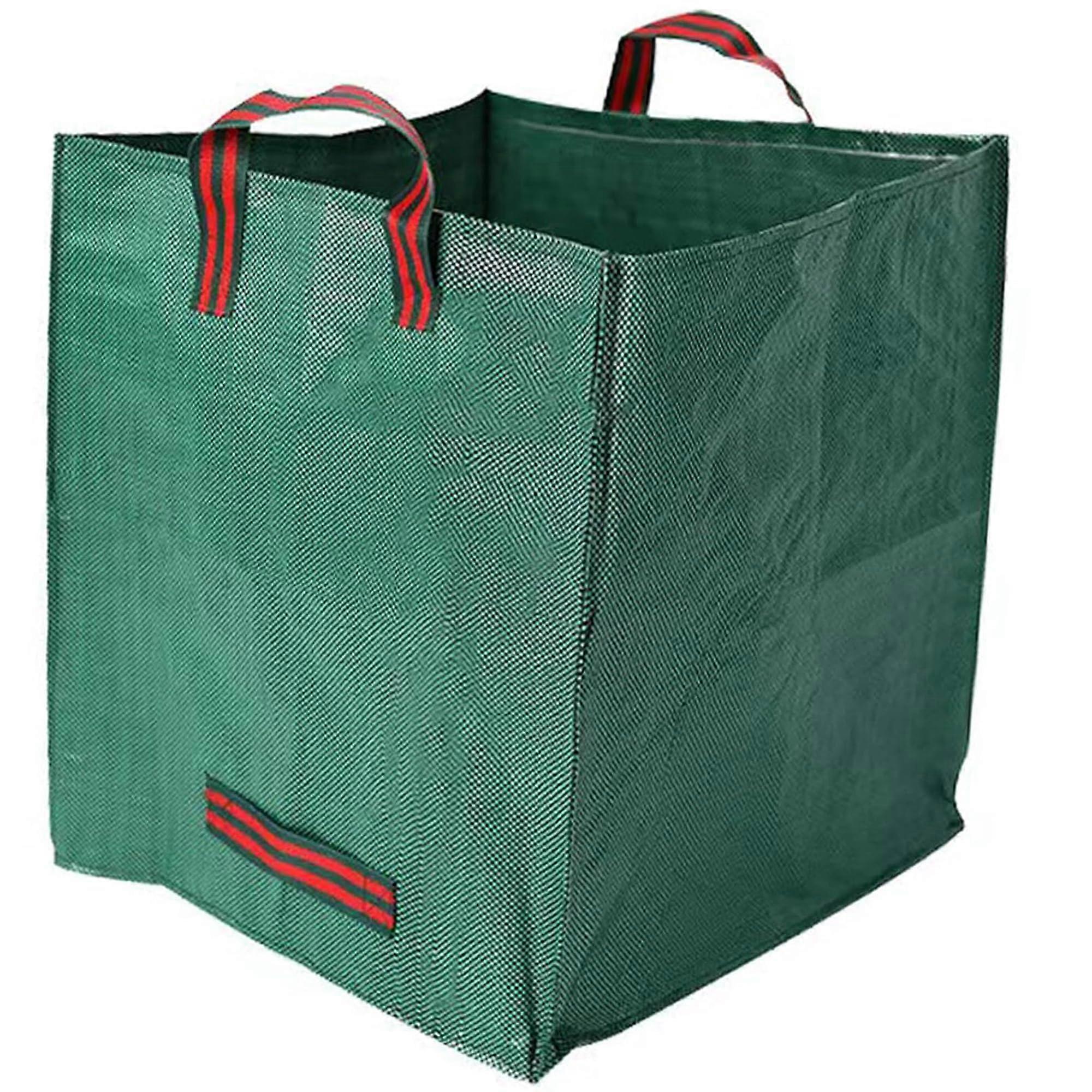 Tote Bag 35Gallon Polypropylene Storage Bin Foldable 19.7Inch Square Heavy Duty Reusable Waste Bin for Shopping Garden