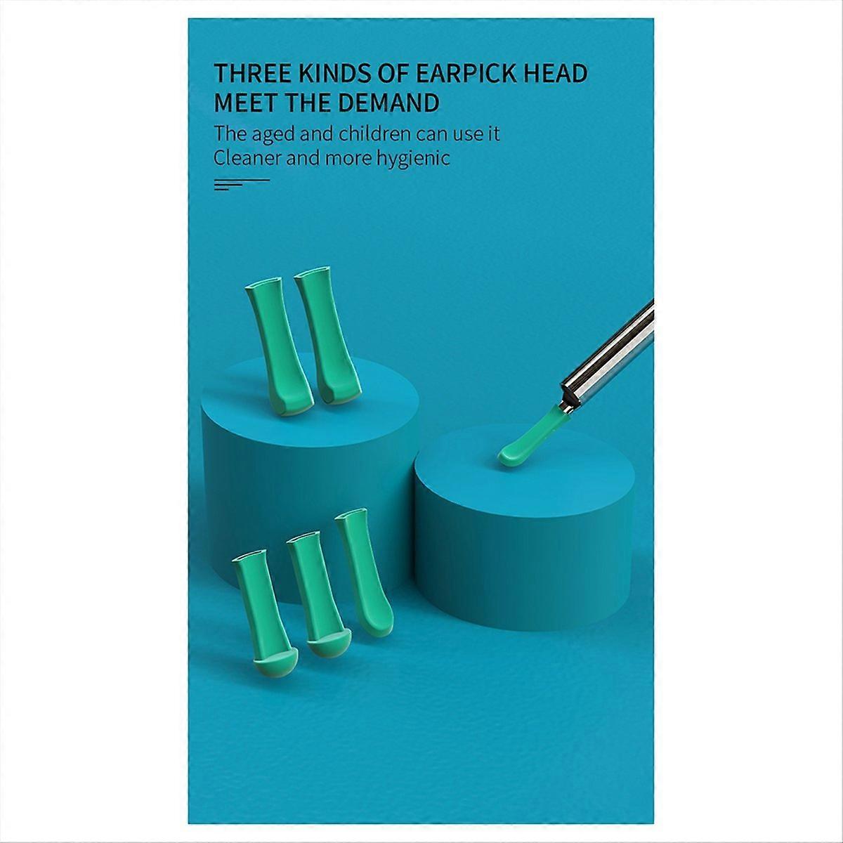 Wireless Visual EarWax Removal Safe Endoscope,Black