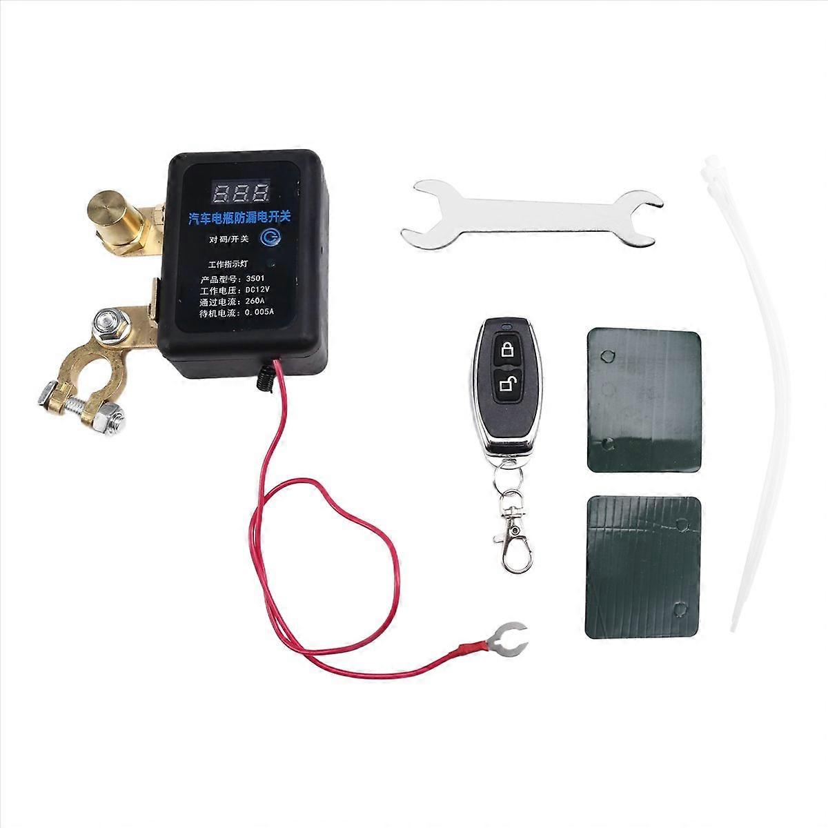 12V Remote Battery Disconnect Switch Automatic Power Shut Off Switch