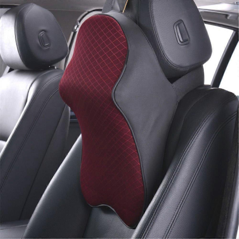 Memory Foam Travel Pillow for Car Neck Support Cushion with Ergonomic Neck Rest and Durable Cover