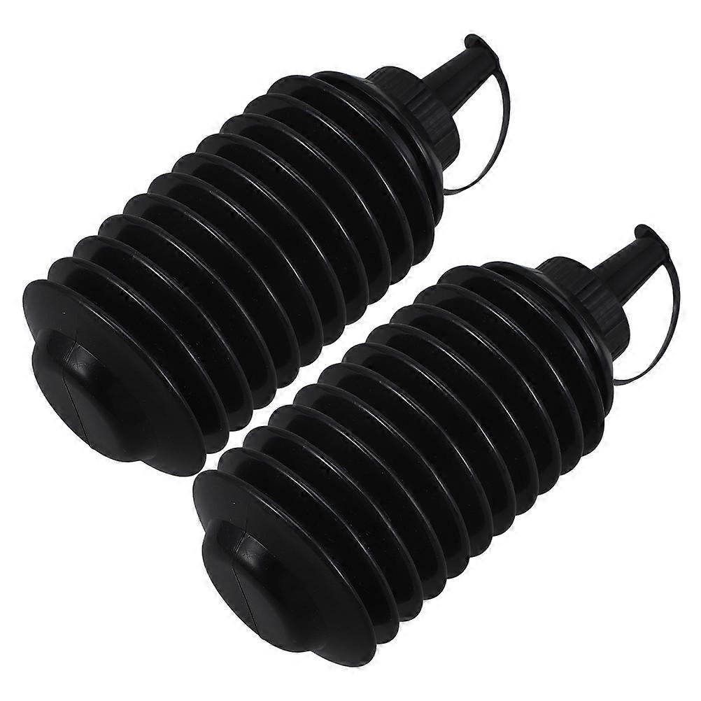 2pcs Black PP Material Foldable Toy Bead Storage Bottle for Daily Use 600ml
