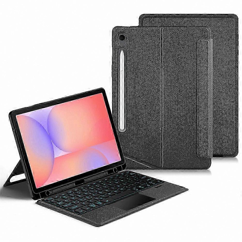 Leather Case with Backlight Keyboard and Trackpad for 10 Inch Tablets