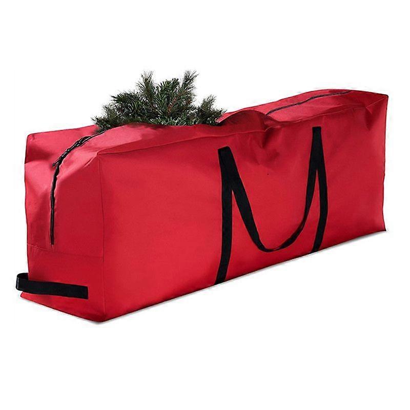 Christmas Tree Bag Oxford Cloth Foldable Storage Bag Red Rectangle