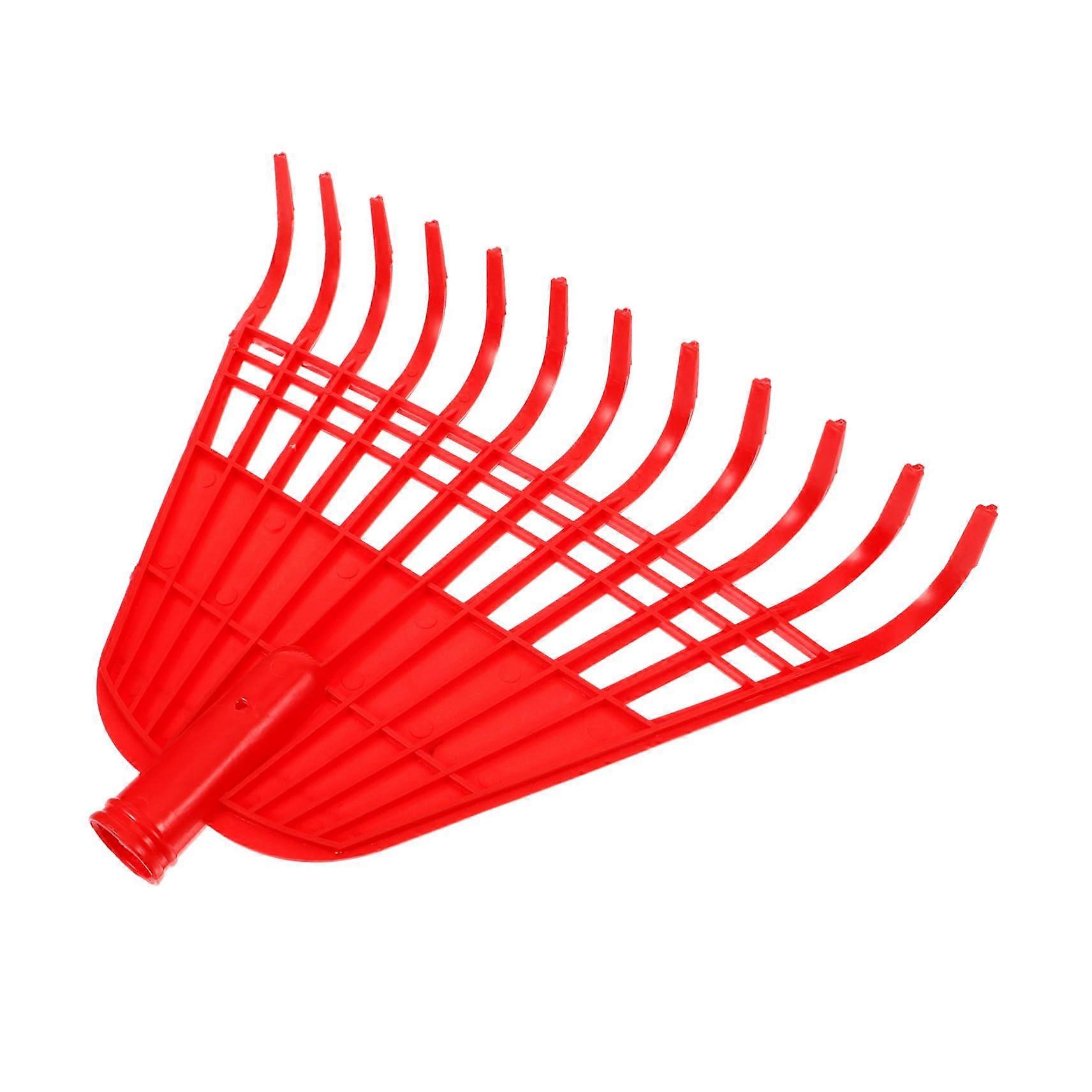 Lightweight Leaf Rake for Lawns and Gardens with Durable Plastic Tines for Fast Leaf Collection