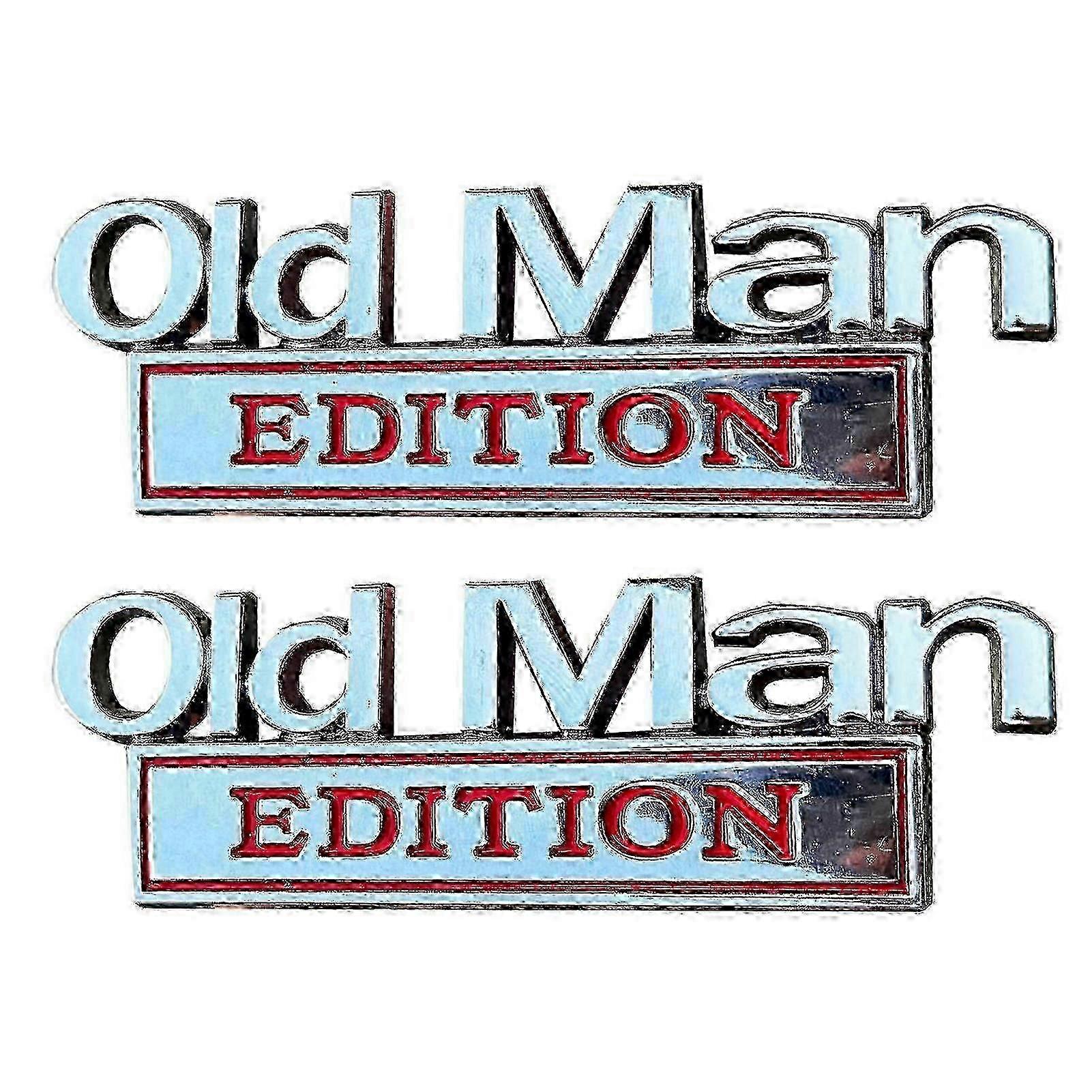 Old Man Edition Car Emblems - Universal Auto Accessory for All Vehicles