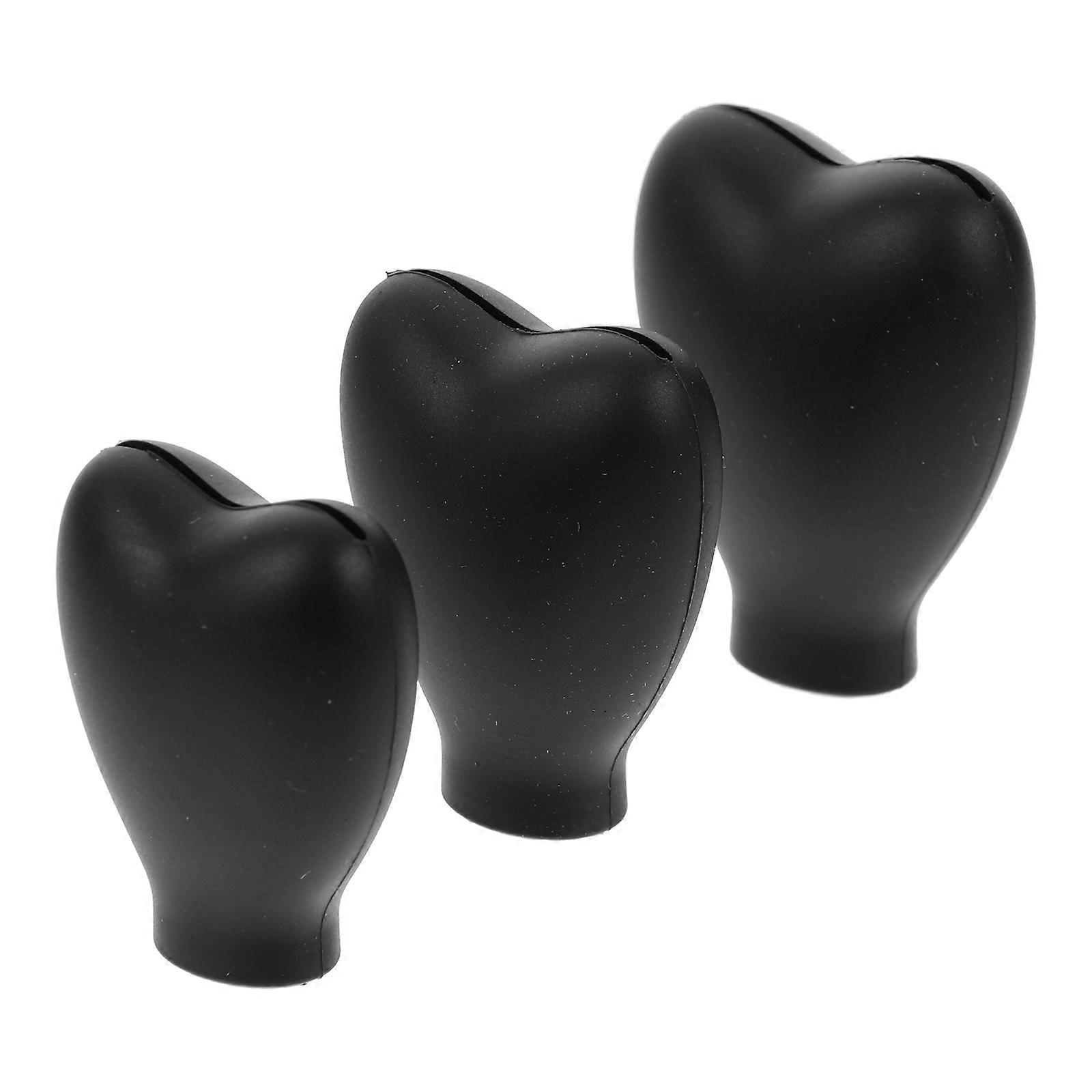 Makeup Brush Covers Silicone Brush Covers for Makeup Brushes 6Pcs Black