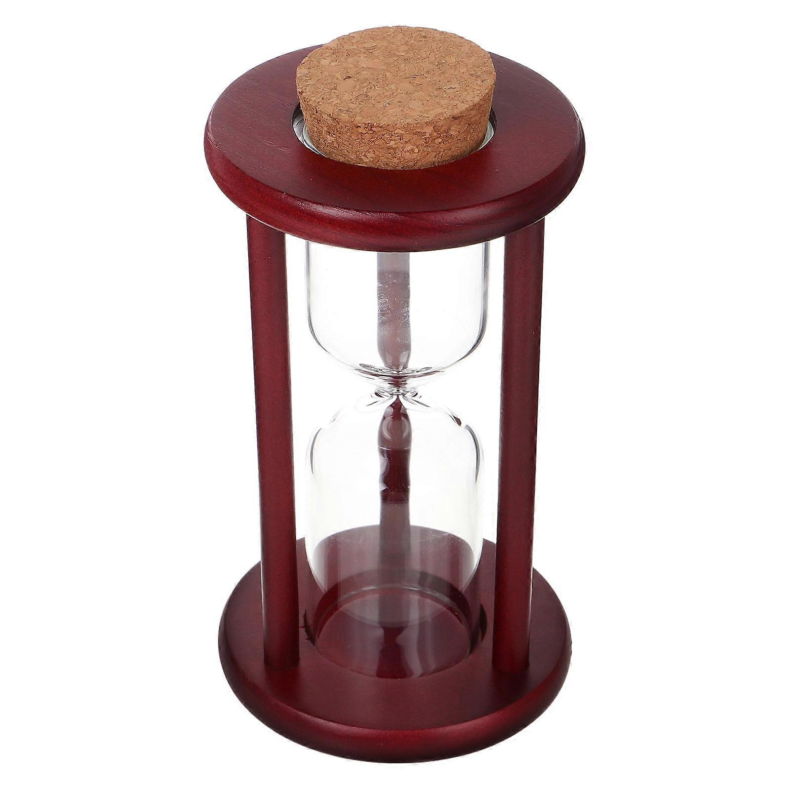Decorative Brown Wooden Hourglass Refillable DIY Sand Timer