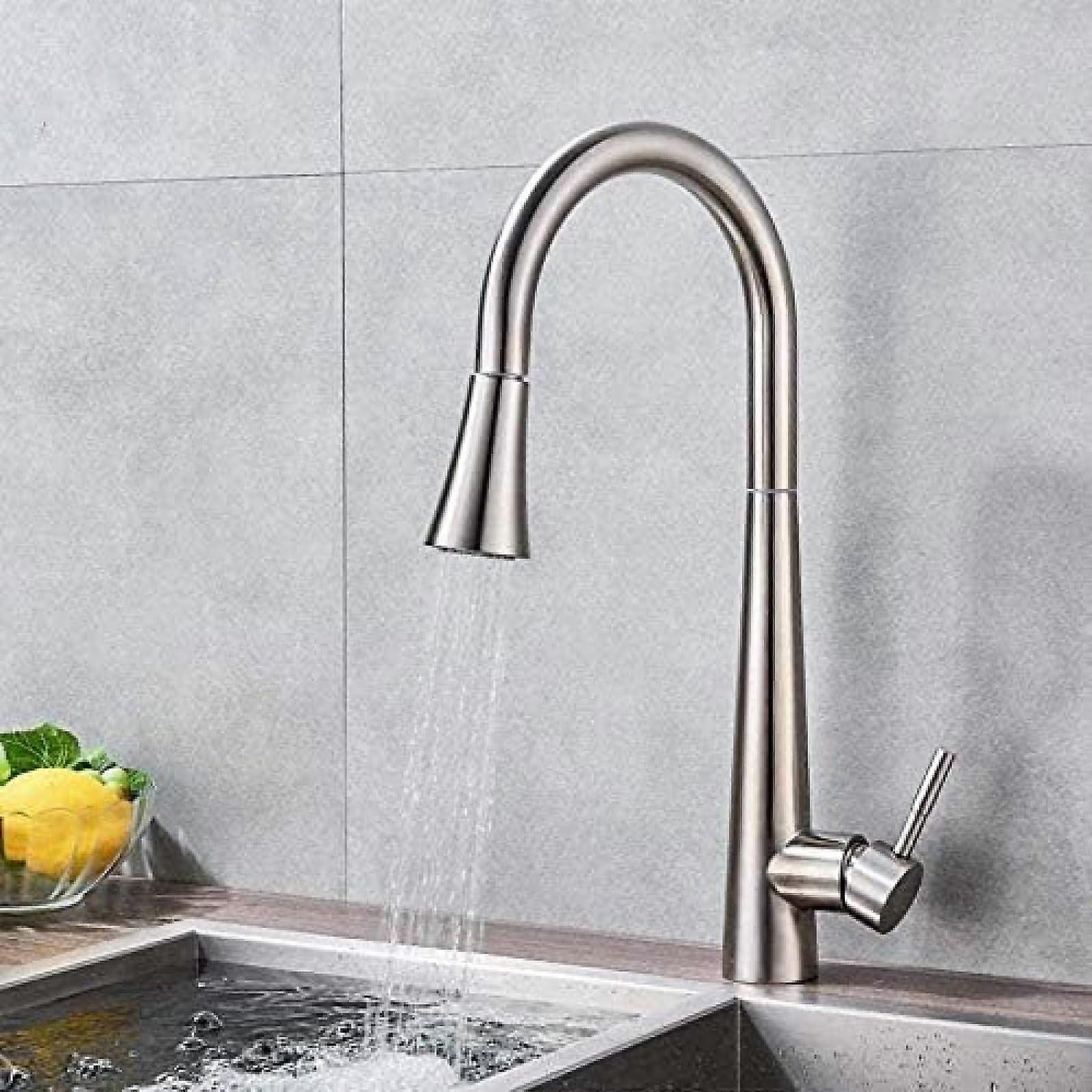 Touchless Kitchen Faucet with Smart Sensor, 360° Swivel Brass Pull Down, WaterSaving Design