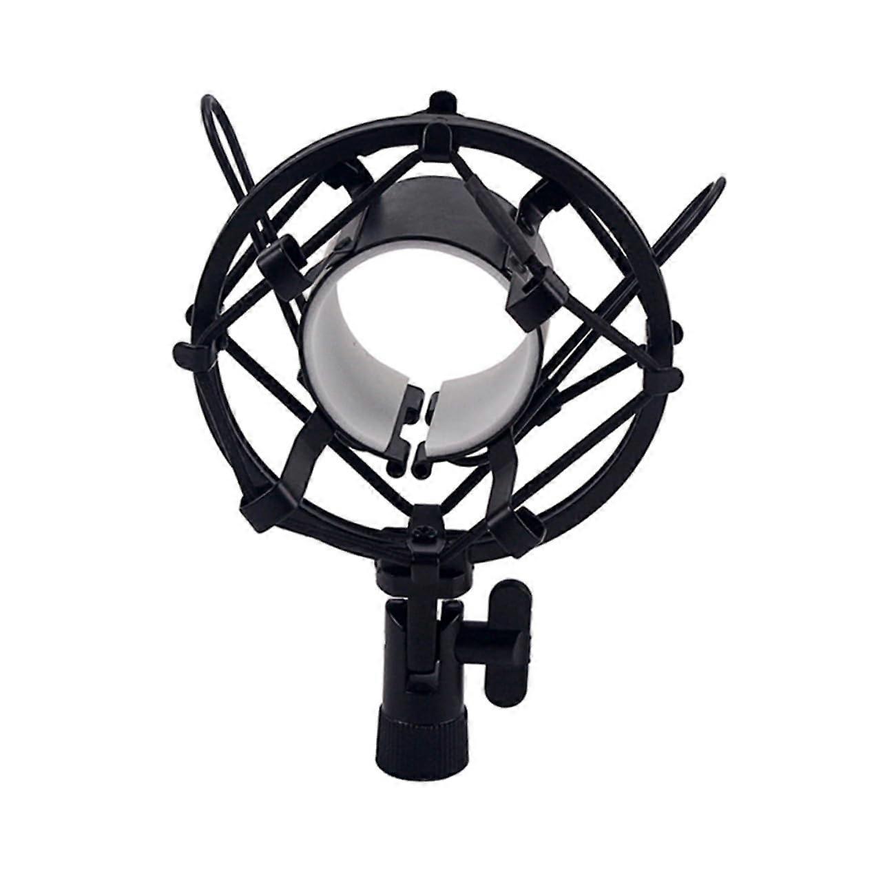 Microphone Shockmount Clip Metal Suspension Bracket for Black Computer Condenser Mic Holder Noise Reduction