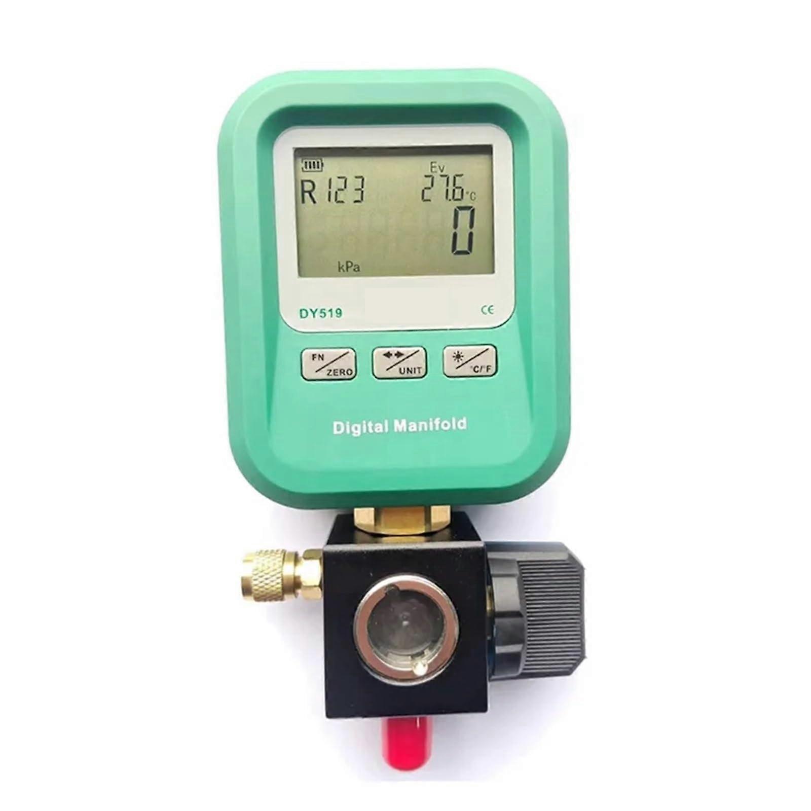 HVAC Digital Manifold Gauge Set with Vacuum and Pressure for R134A R410A R22 Multi Refrigerants