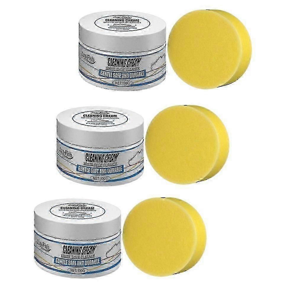 White Shoe Cleaning Cream - 3pcs