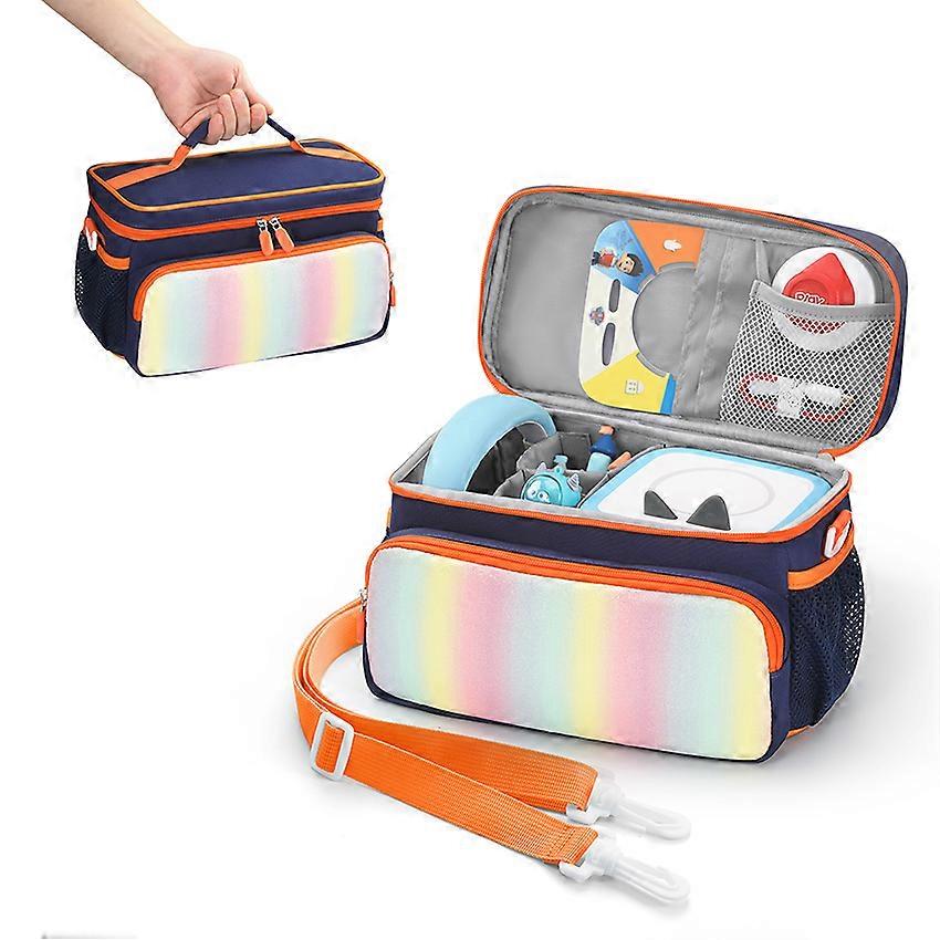 Storage Bag for Toniebox 2nd Generation 1 PCS Blue Orange Storage Bag Only