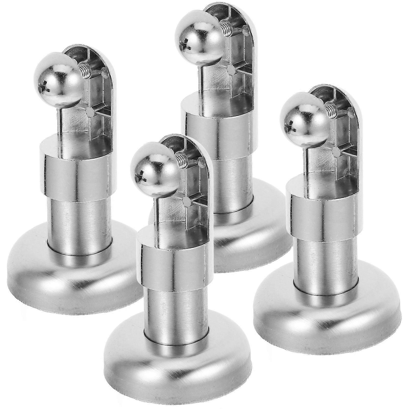 4Pcs Easy Installation Restroom Partition Foot Sturdy Partition Support Toilet Supply