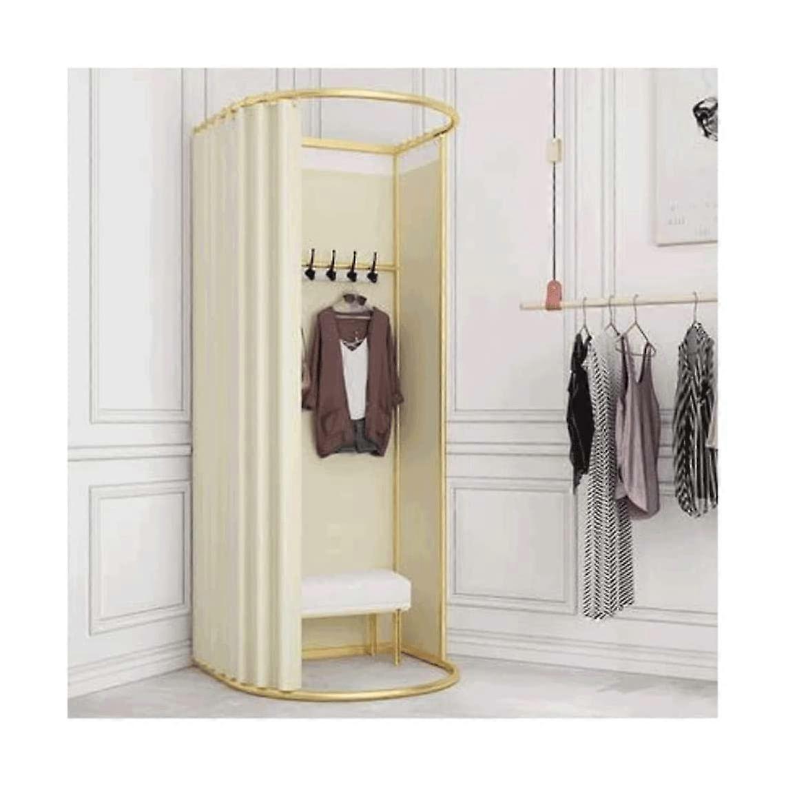 Portable Changing Room with Wall Mount Design, SpaceSaving Fitting Booth for Stores and Malls