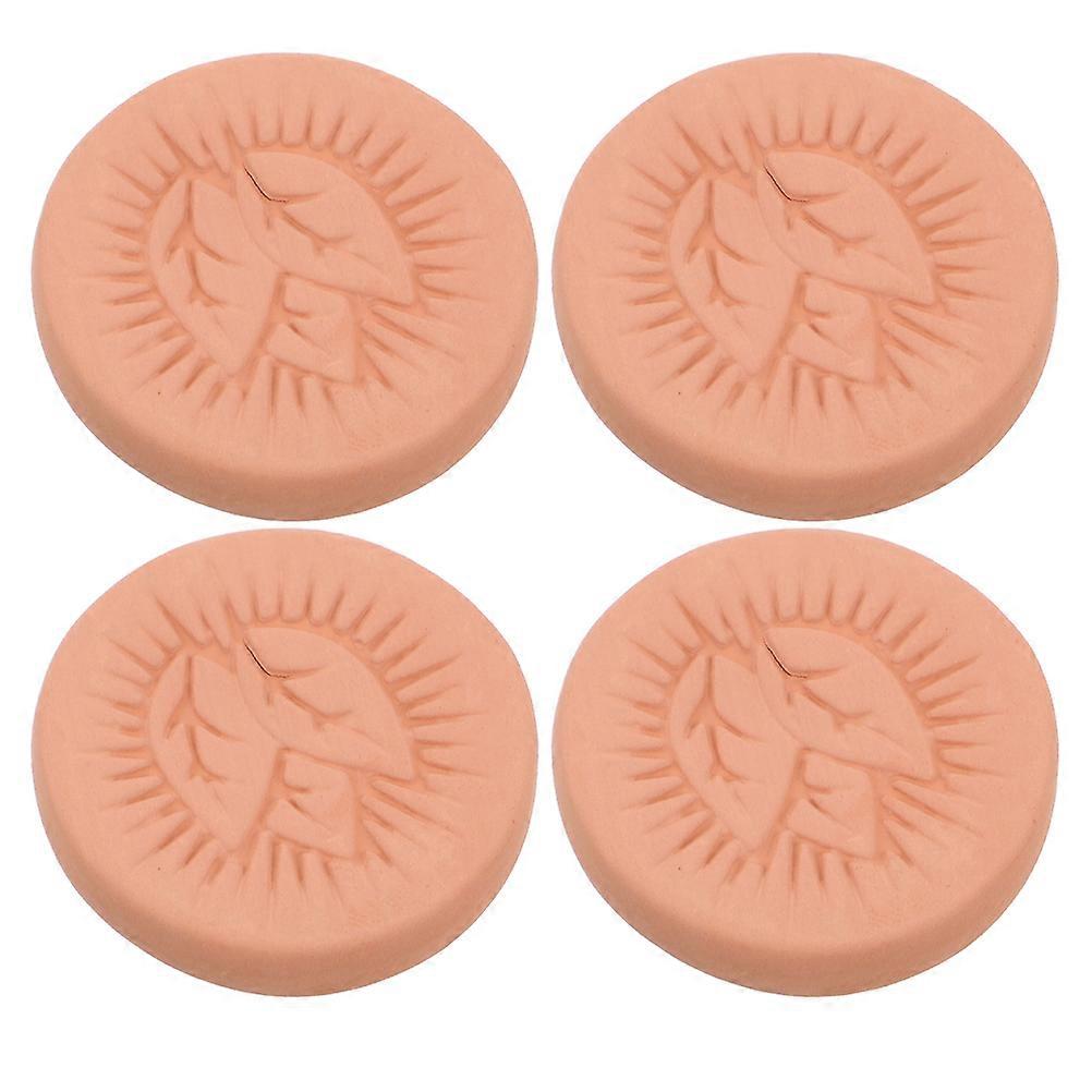 Clay Cigar Humidifier Disc for Cigars Moisture Control Sheet 4Pcs Set