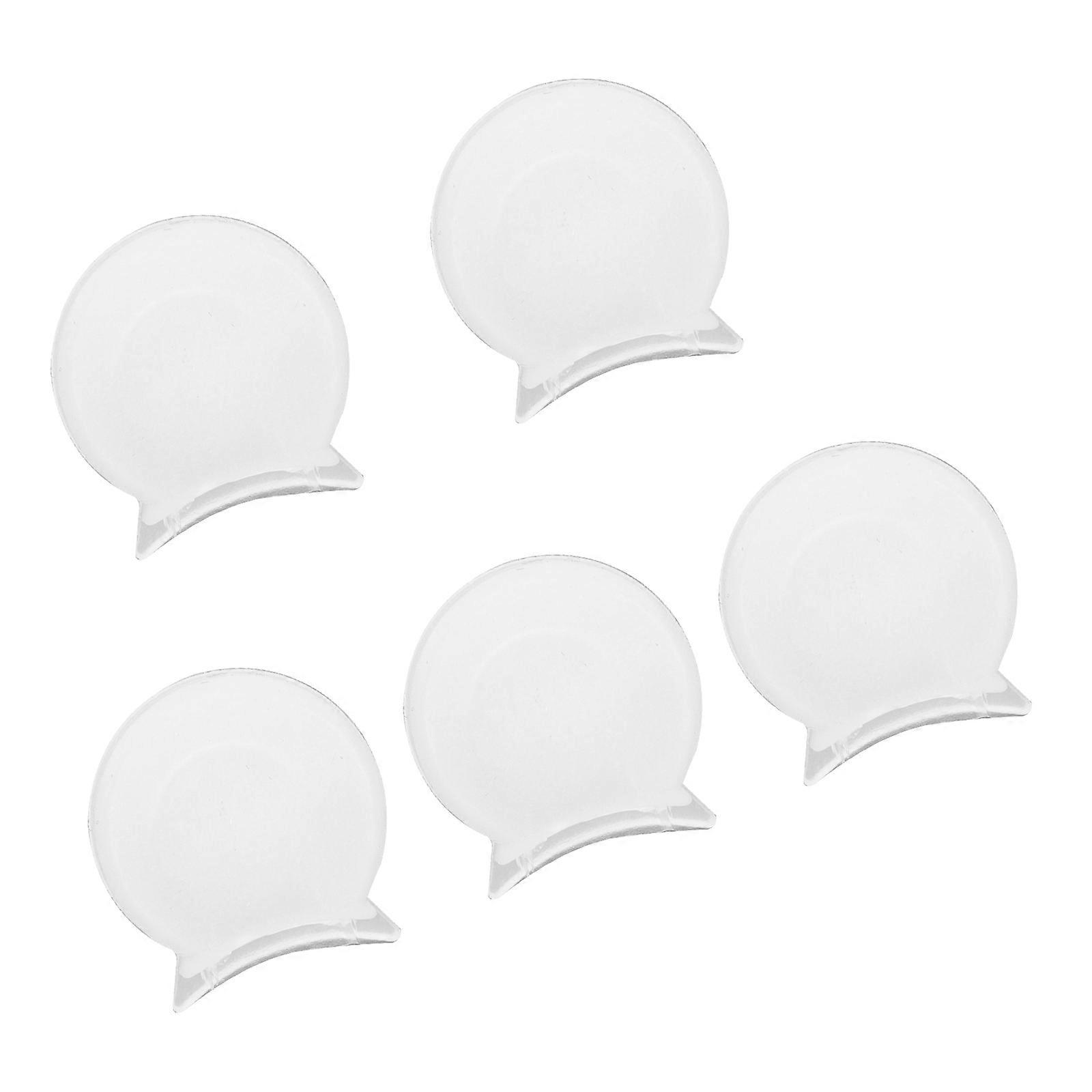 Comfortable Clarinet Thumb Rest Support White Rubber 5Pcs