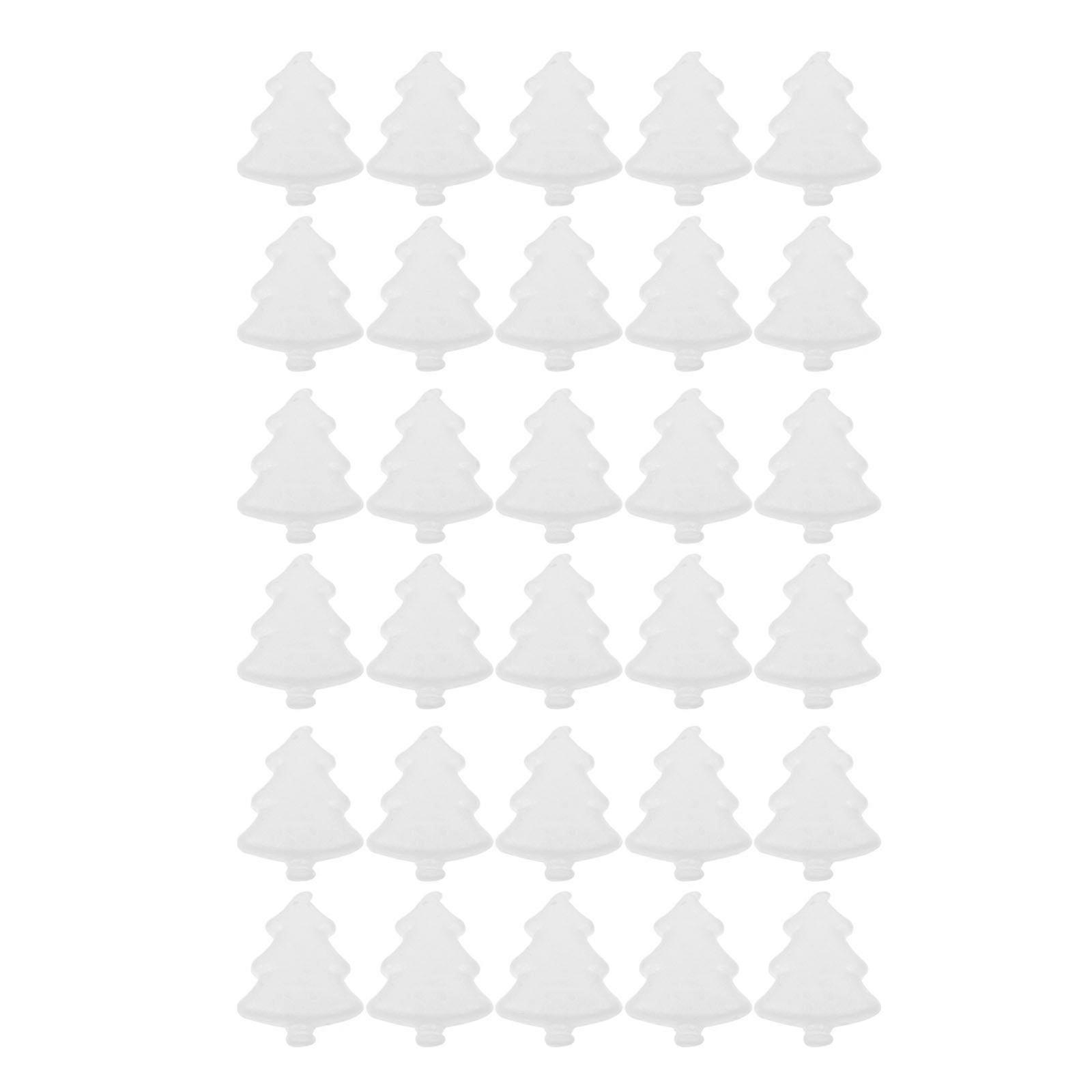Christmas DIY Pendants Tree Shaped Pendant for DIY Use 30Pcs