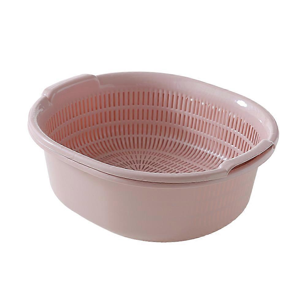Plastic Colanders for Draining 2 in Strainer Pink