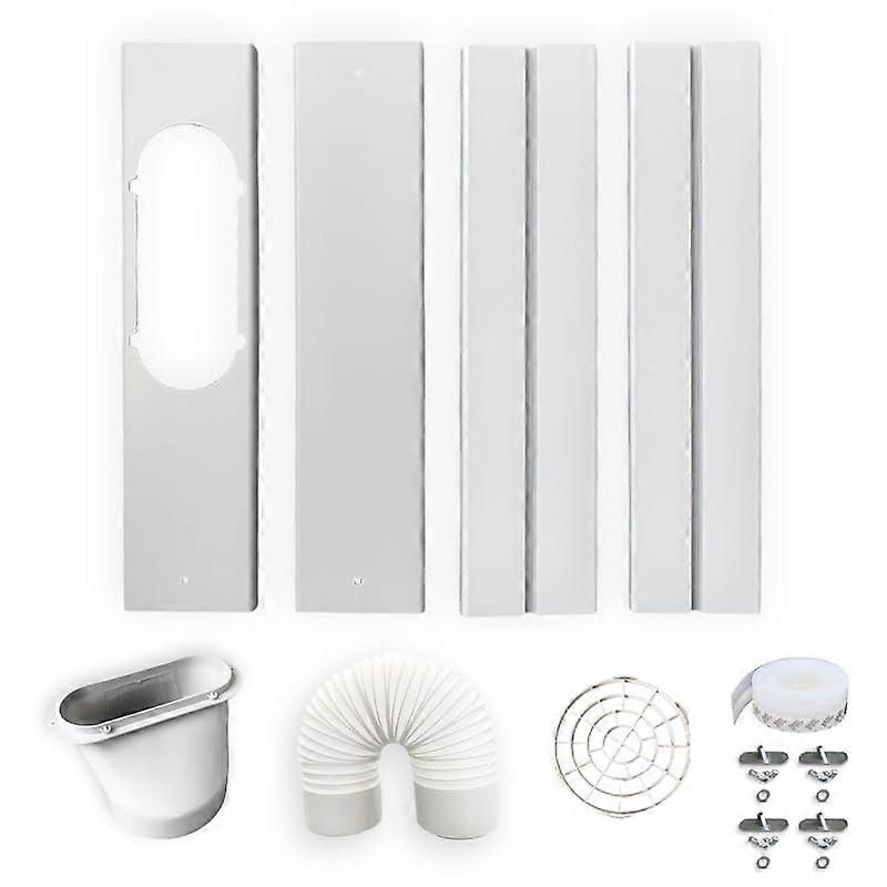 Portable Air Conditioner Window Vent Kit with 5.9 Inch Hose, Adjustable Universal Window Seal