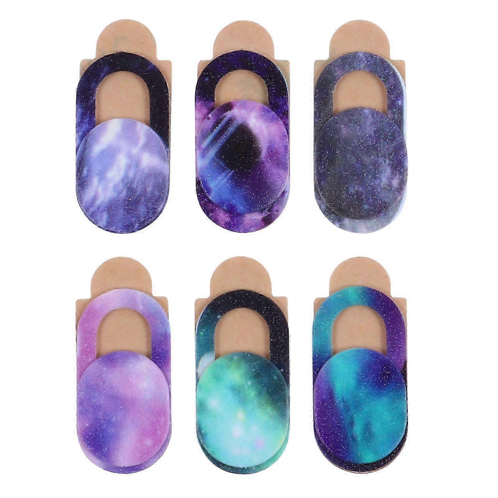 2025 6pcs Camera Cover Slide Blocker Creative Pattern Privacy Protect Webcam Covers