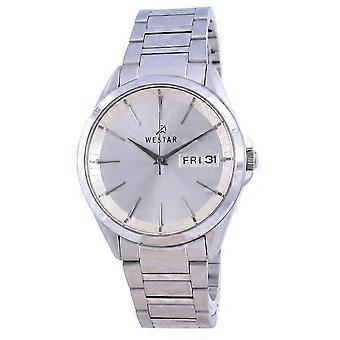 Westar Champagnerfarbenes Zifferblatt Edelstahl Quarz 50212 STN 102 Herrenuhr
