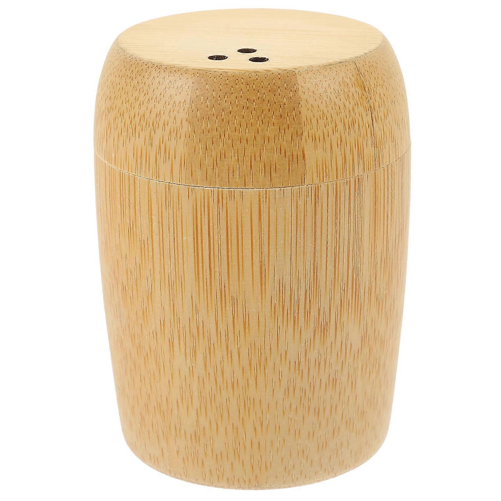 Light Brown Toothpick Box Bamboo for Decorative Storage Use Portable Holder