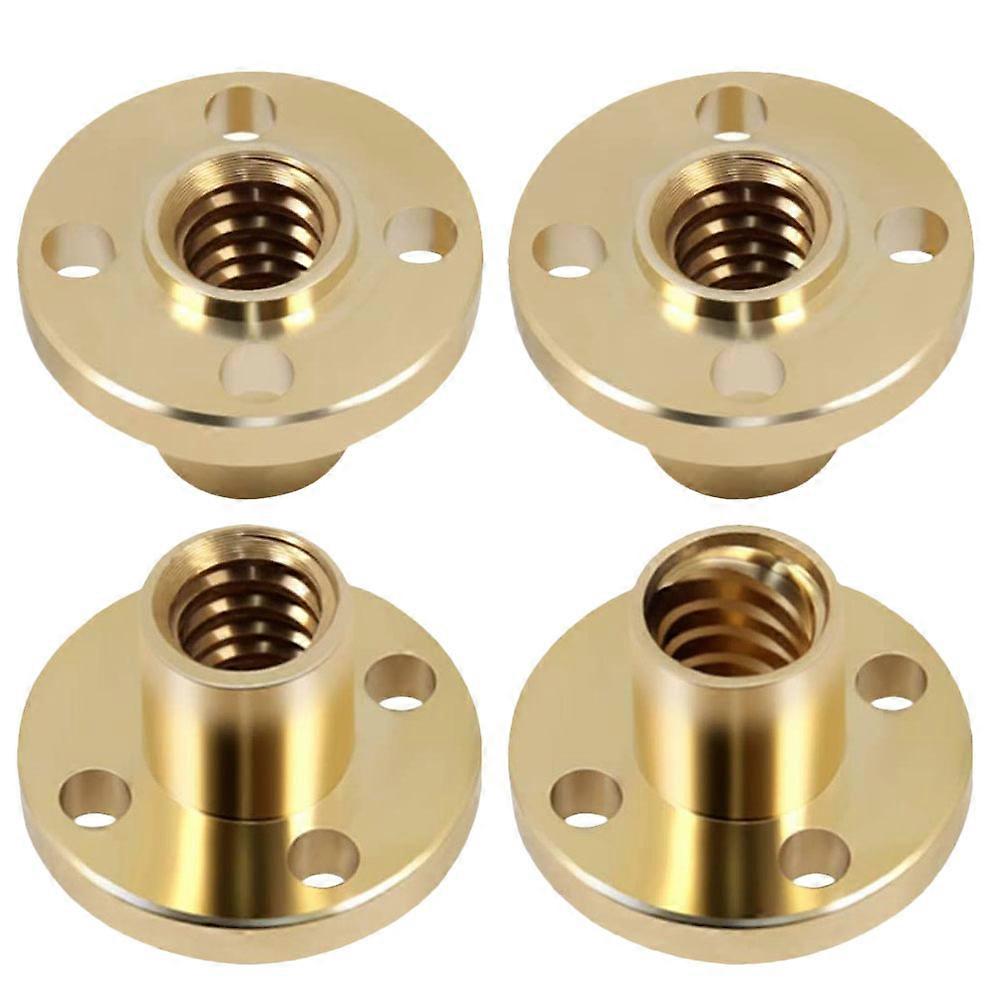 3D Printer Parts Nut for Precise 3D Printing 4Pcs Brass Copper Set