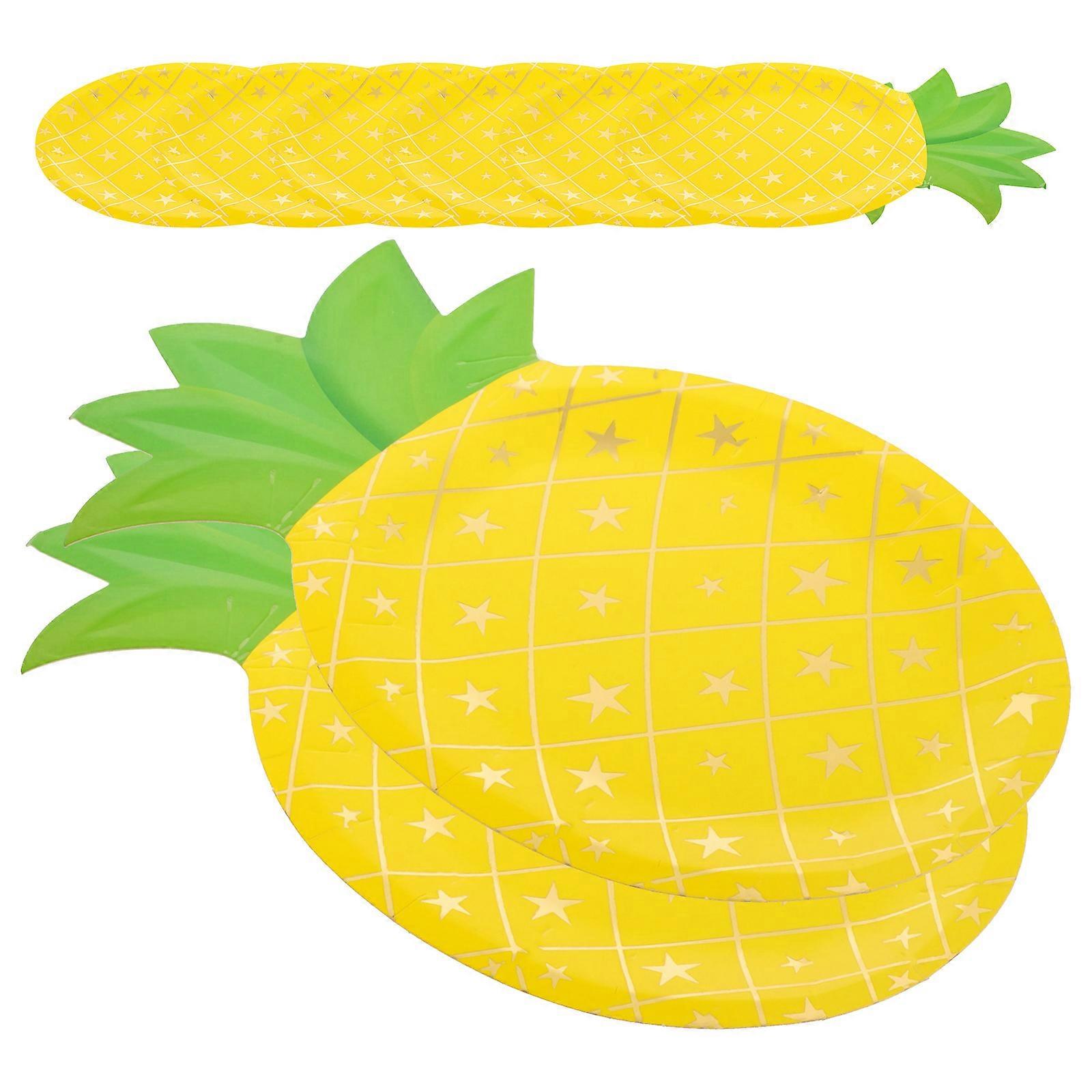 Party Pineapple Paper 8Pcs Assorted Color Design