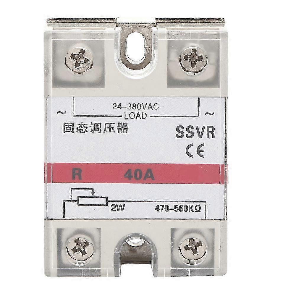Solid-State Voltage Regulator Single Phase Relay Module Low Frequency SSVR-40A 24-380VAC 25-26s