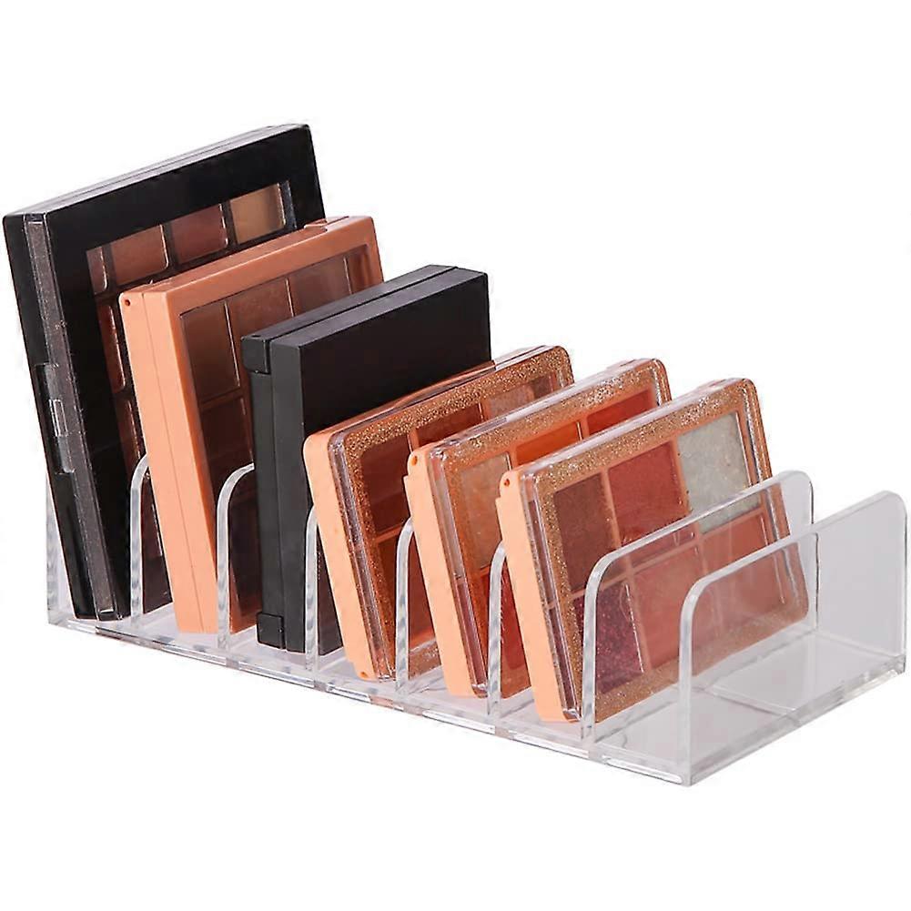 Makeup Organizer Clear Plastic Eyeshadow Palette Storage Rack for Vanity Countertop, 1 Piece