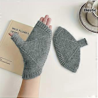 Women'S Thickened Winter Gloves - Thermal Insulated Cold Weather Gloves with Elastic Cuff, Open-Top Design for Hand & Wrist