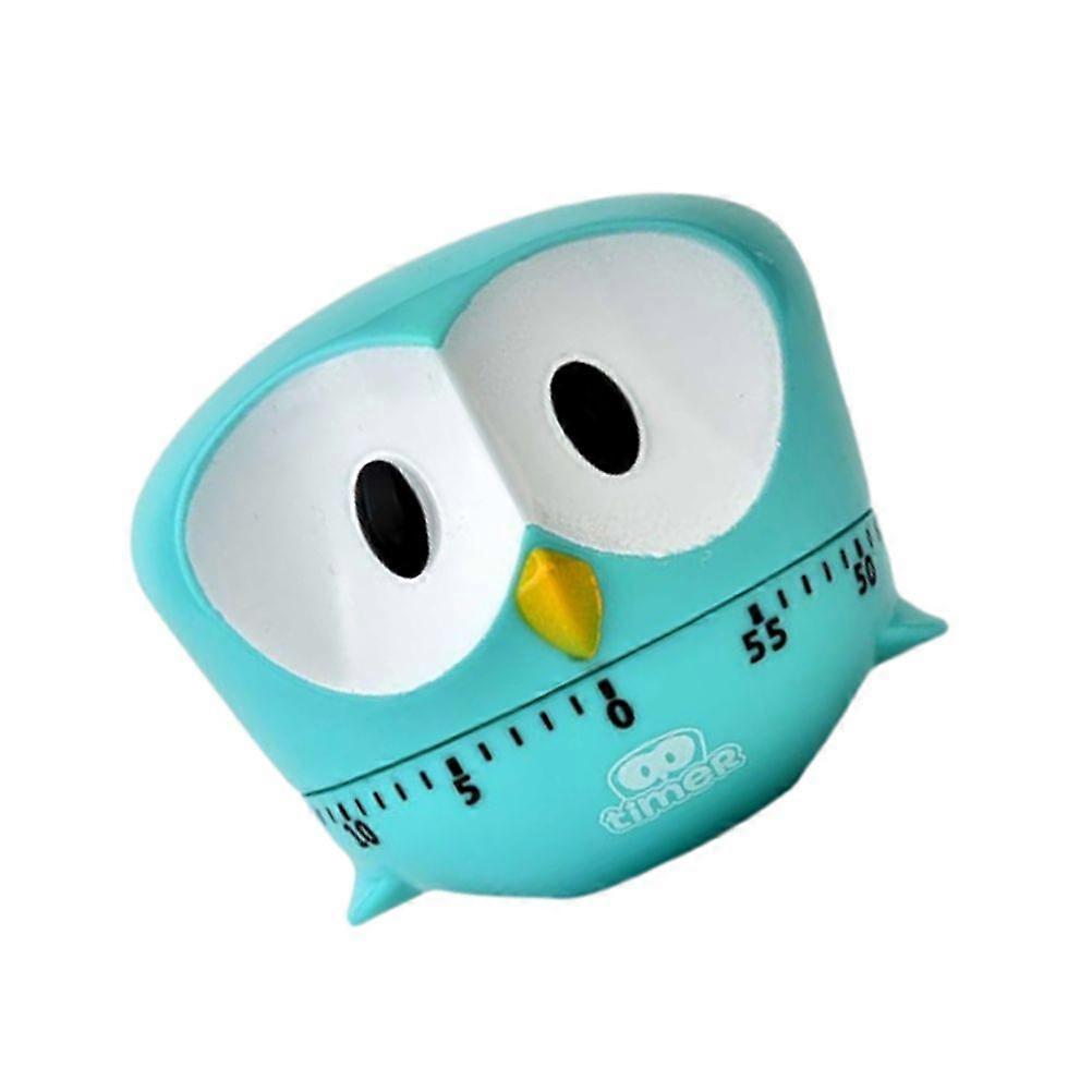 Creative Cartoon Bake for Cooking Timer Sky Blue Big Eye Eagle Shaped Kitchen Mechanical Timer