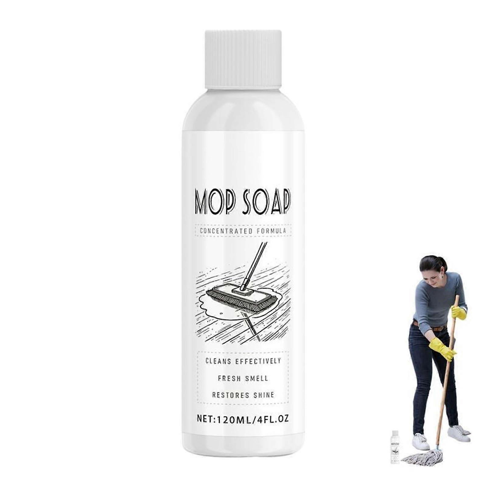 Mop Floor Cleaner with Deep Cleaning Power, Pet Friendly Concentrated Scented Mop Soap 120ml
