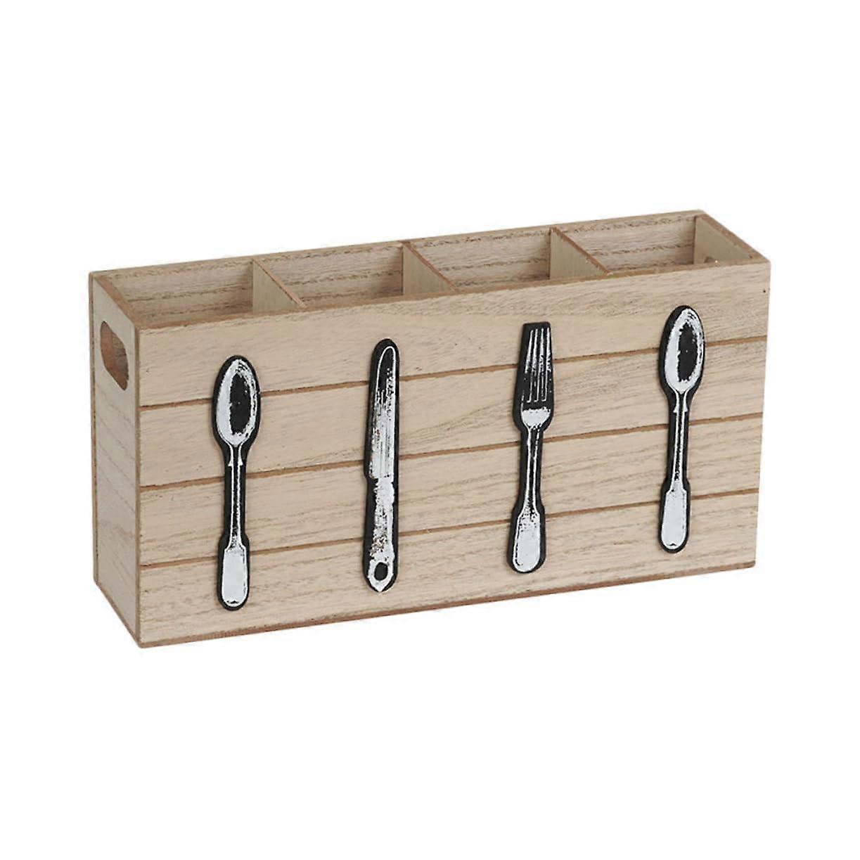 Cutlery Organizer with Lid MultiGrid Utensil Holder for Modern Kitchen Storage