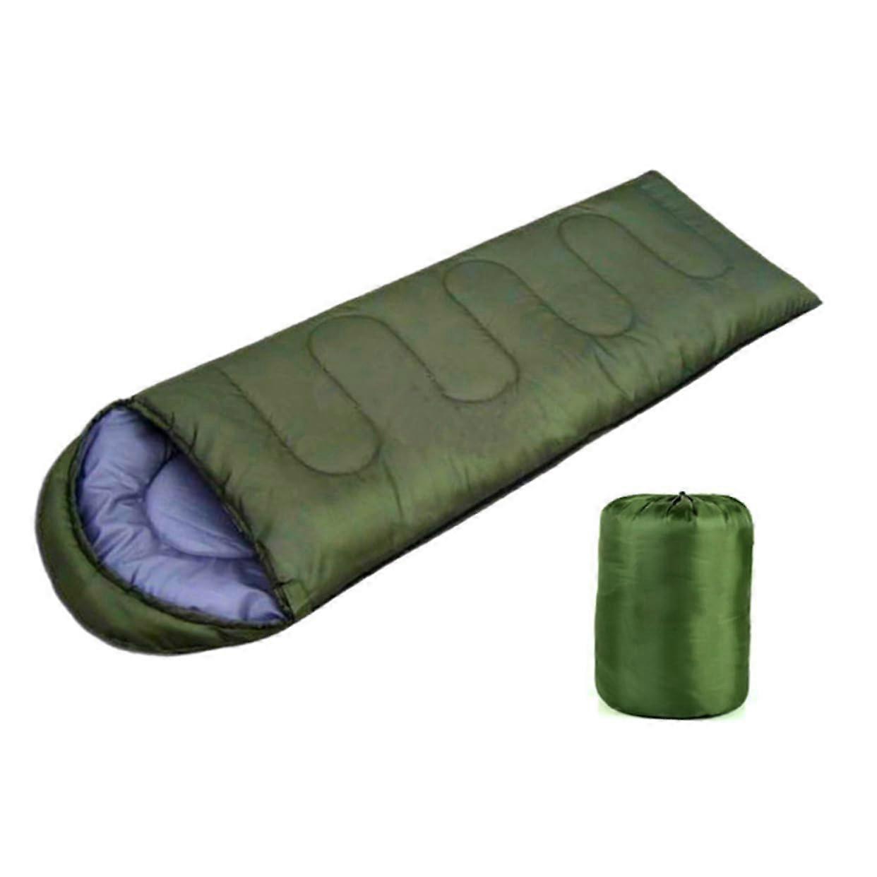 Hooded Sleeping Bag for Adults with Adjustable Drawstring Hood, Lightweight Compression Sack for Cold Weather Camping