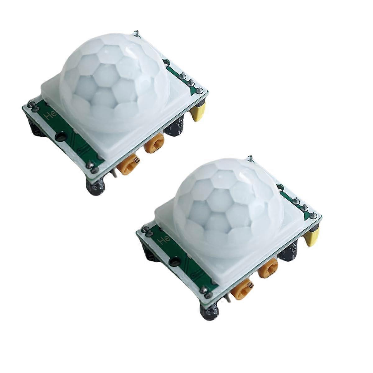 2PCS HCSR501 PIR Motion Sensor Module with Adjustable Infrared Detector for Arduino and Lighting